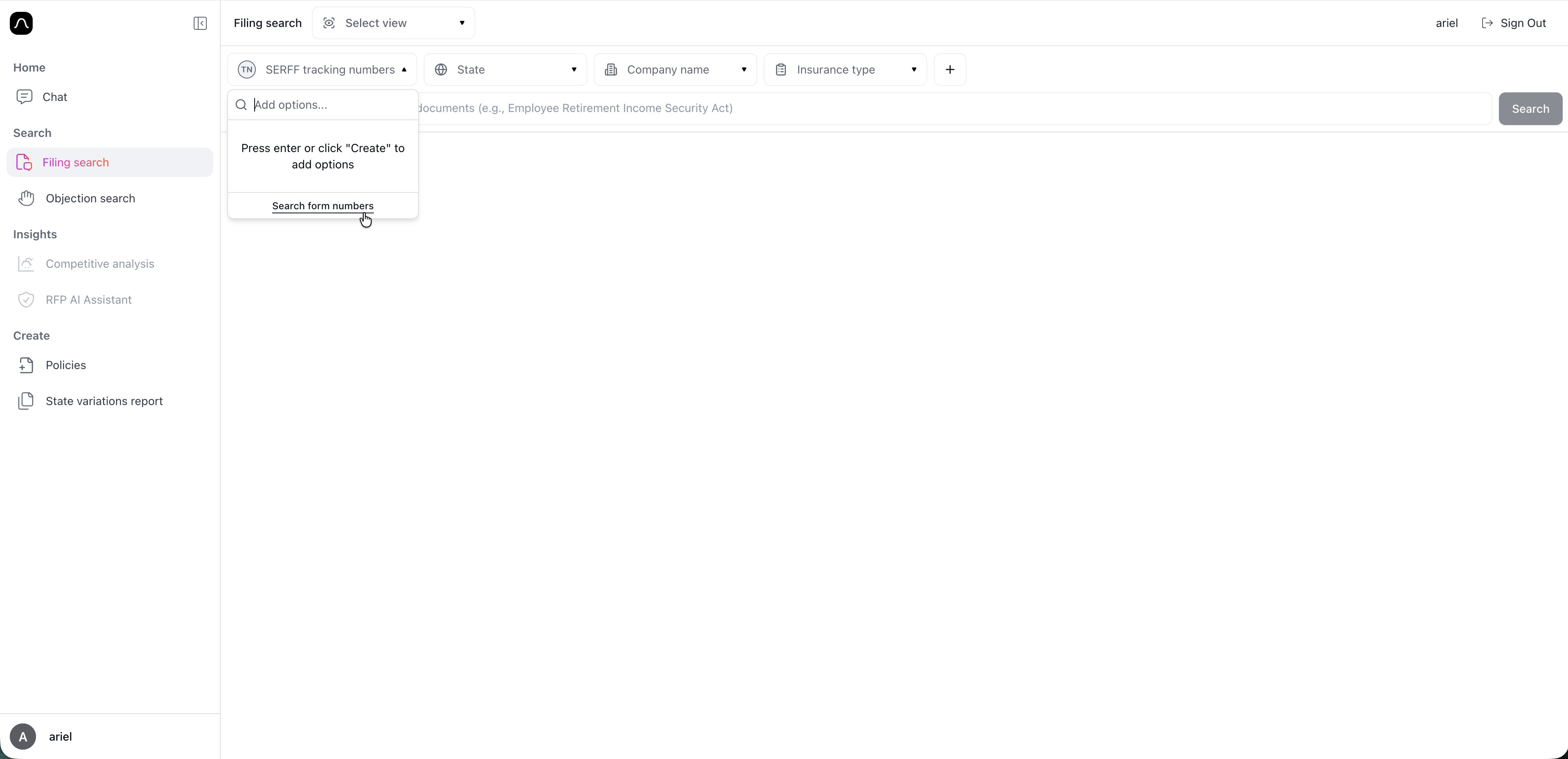 Switch to form numbers