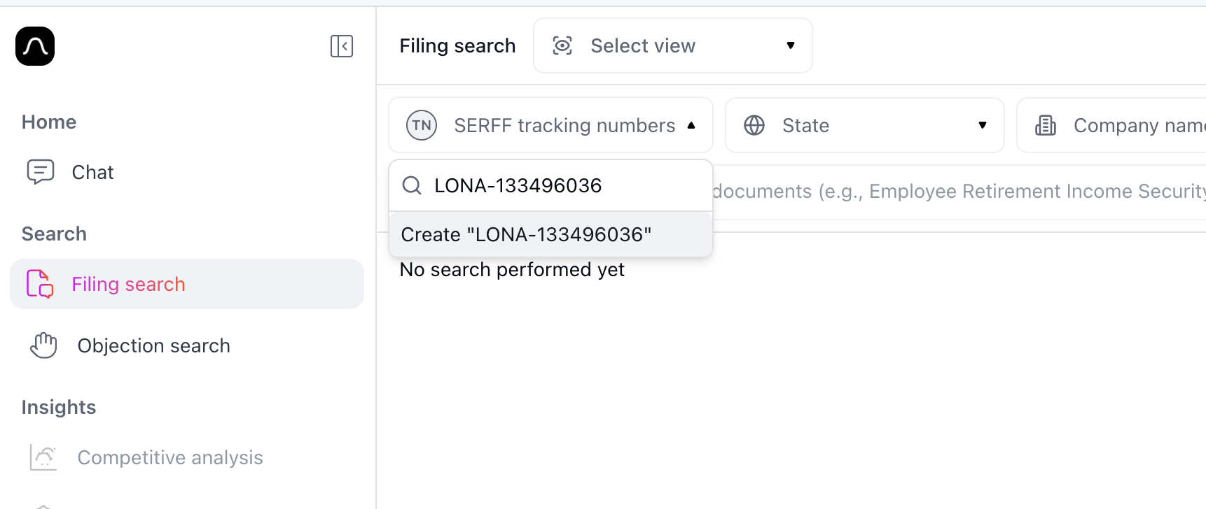 Multiple tracking numbers