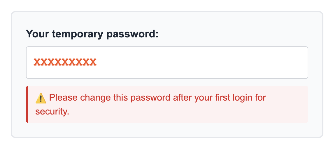 Password entry